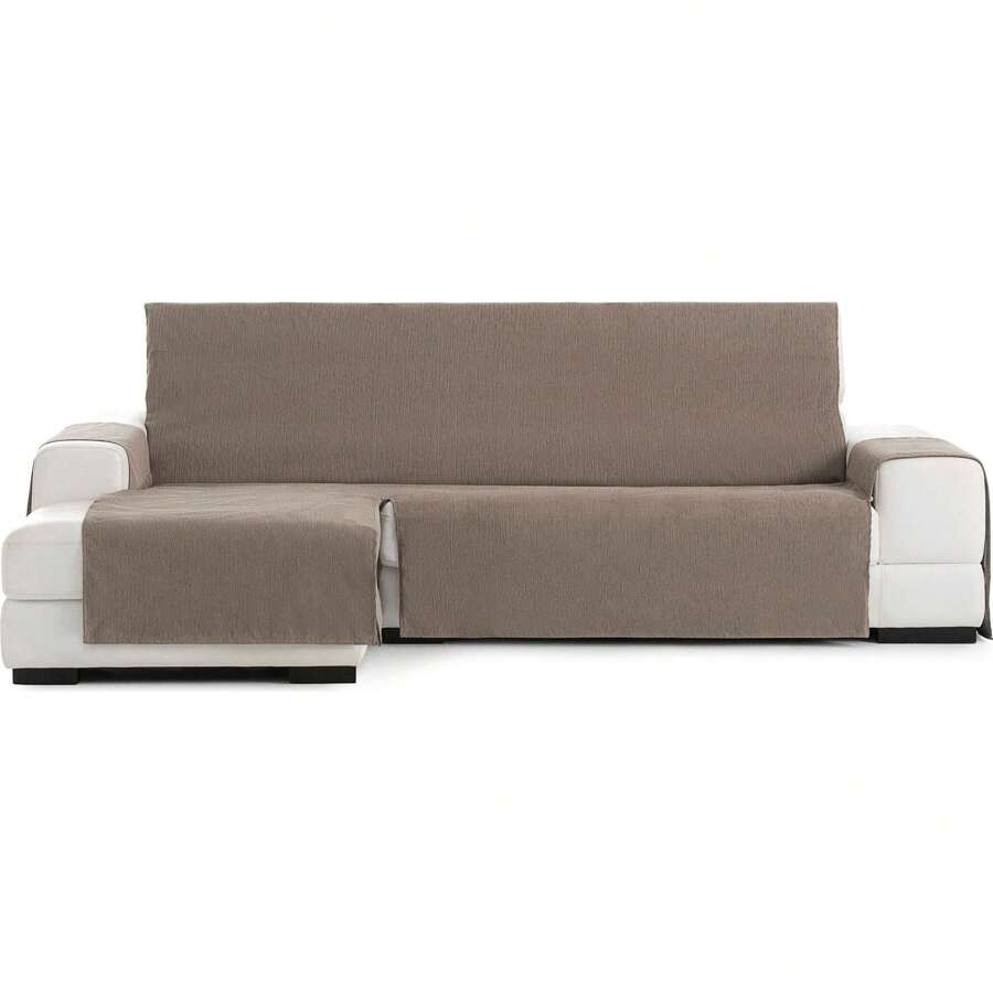 Eysa Versatile And Easy To Place Left Chaise Longue Sofa Cover - Left Chaise Longue Sofa Cover Total Protection For Your Sofa With An Extra Soft Touch And 100% Made In Spain - Màu nâu Sô-cô-la - Xem 1