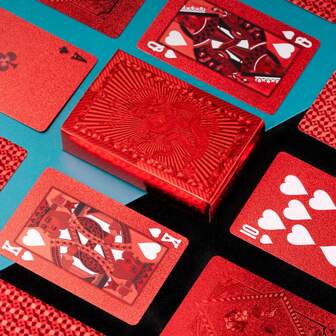 1 Deck Of Board Game Poker. Three Kingdoms Themed Playing Cards. Red Chinese Loong Poker. Constellation Themed Playing Cards. Magic Props Poker. Performance Props Poker. Suitable For Party Games, Family Entertainment, And Friend Gatherings. Portable Board Game.Playing Cards,Deck Of Cards,Cards