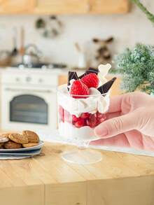 10pcs/20pcs Transparent Dessert Cups, Pudding Cups, Mousse Cups, Ice Cream Cups, Summer Drink Cups, Suitable For Party, Gathering, Birthday, Dining, Baking, Dessert Shop, Summer Party Dessert Cups, Soft Drink Cups, Shot Glasses, Small Cups, Party Supplies, Reusable, Washable, Dessert Table Decor, Tall Cups - Clear - View 4