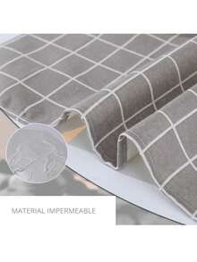 Delantal Resistente Al Agua Y Aceite Para Uso Doméstico En La Cocina, Delantal de cocina resistente al aceite con bolsillos: delantal resistente a la suciedad con longitud de cintura para cocinar y suministros de cocina para hombres y mujeres. Ropa de trabajo elegante para la cocina y la restauración - Gris Claro - Ver 3