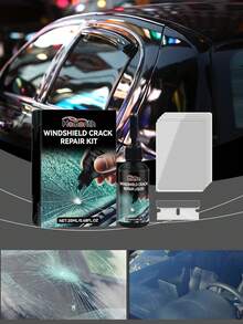 1 Set  Car Front Windshield Nano Repair Fluid Set Car Glass Repair Tool For Quick Repair Of Glass - Black - View 12