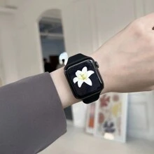 1件女款運動錶帶，適用於 38mm 40mm 41mm 42mm 44mm 45mm 46mm 49mm Series Ultra S11/10 9/8/7/6/5/4/3/2 SE - 黑色 - 查看 3