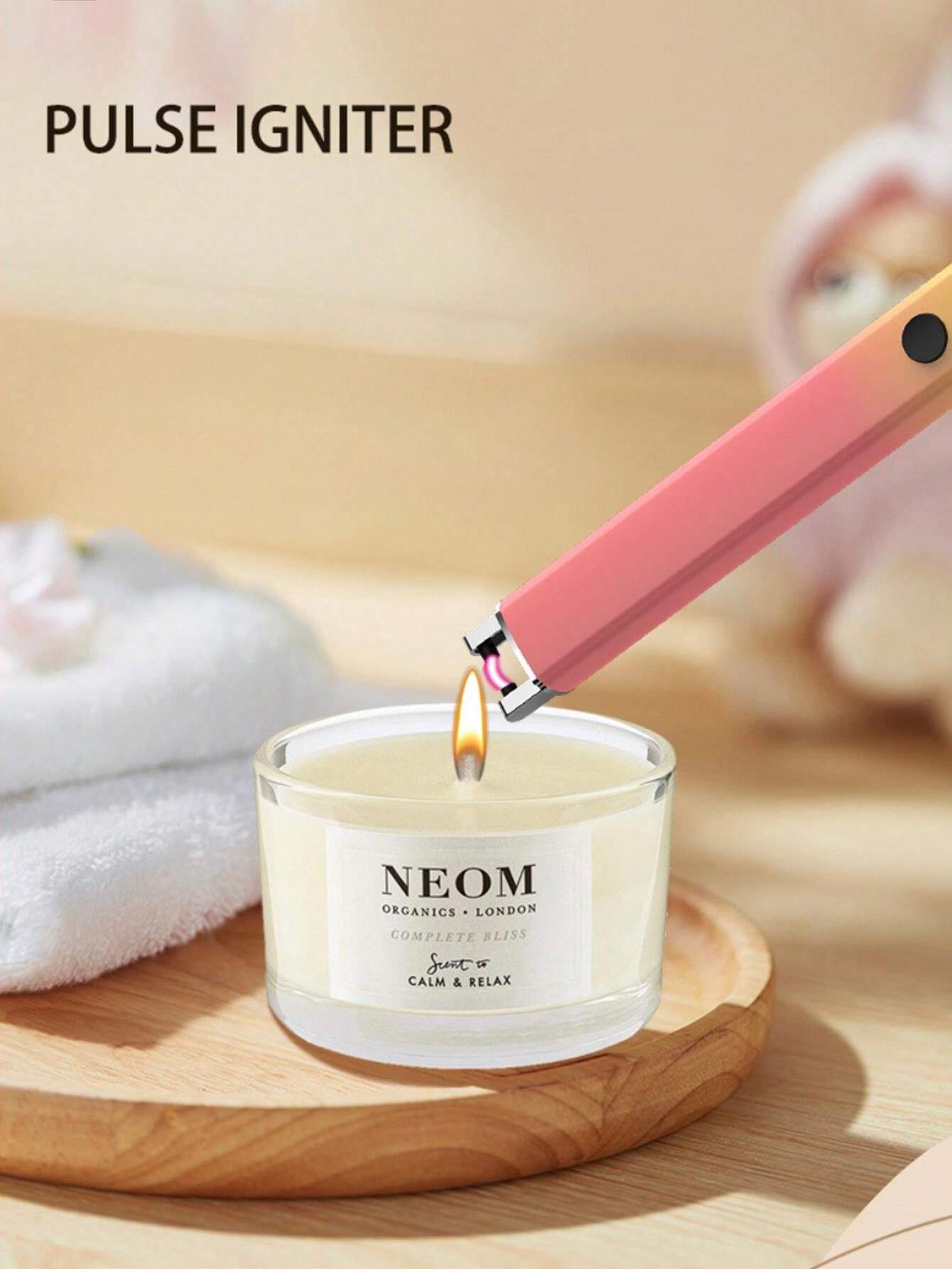 Color Aromatherapy Electronic Candle Lighter USB Rechargeable Lighter