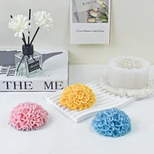 1 Máy Tính DIY Macaron Hoa Hồng Đồ Trang Trí Khuôn Thạch Cao Nến Thơm Hoa Hồng Khuôn Silicon Khuôn Silicon Cúc Vạn Thọ Khuôn Nến Thơm Hoa Cúc Ngày Của Người Chết Đồ Trang Trí Cúc Vạn Thọ Làm Khuôn - trắng - Xem 7