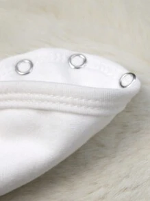 2pcs/4pcs Double-Layer Fabric (Thicker) Extender Panels For Metal-Fastened Baby , Rompers, And Bodysuitsbaby Shower Family Decorations Gifts - White+Gray - View 5