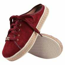 Women Wedge Sneakers - Color caoba - Ver 1