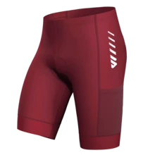 Wulibike Road Bike Shorts For Boyfriend Style Men Cycling Shorts Padded With Pockets - Burgundy - View 2