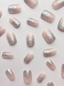 Biến đổi móng tay của bạn với 24 cái/bộ móng tay giả hình vuông ấn vào với thiết kế Bling Bling và Ombre. Đi kèm với 1 keo thạch và 1 dũa móng tay. Thích hợp cho nghệ thuật làm móng cho phụ nữ và trẻ em gái để giúp bạn lôi cuốn hơn. - Nhiều màu - Xem 3