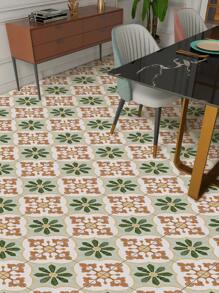 12 piezas de adhesivos de suelo estilo vintage marroquí, autoadhesivos, resistentes al agua y al deslizamiento, extraíbles, que se pueden usar para decoración de piso, pared, gabinete, escritorio en sala de estar, dormitorio, cocina y baño, disponibles en tres tamaños: 15 x 15 cm / 20 x 20 cm / 30 x 30 cm, pegatinas, calcomanías de pared, calcomanías de vinilo para decoraciones del hogar, elementos decorativos primaverales para renovar su hogar, pegatinas de decoración Rama