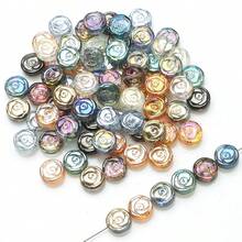 105pcs 6mm Rose Shaped AB Color Glass Crystal Loose Beads String For DIY Necklaces And Jewelry Making - One Bag - View 2