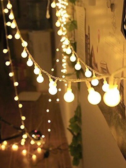 1 szt., 1,5 m/10 LED, 3 m/20 LED, 6 m/40 LED, 10 m/80 LED Lampki choinkowe odpowiednie do sypialni, namiotu, wesela, świąt Bożego Narodzenia, balkonu, dekoracji walentynkowych