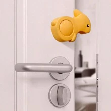 1pc Cartoon Animal Door Stopper - Creative And Cute Door Wedge Holder For Home Safety, Child Finger Protection - Multicolor - View 2
