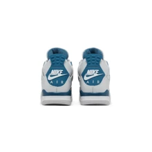 Jordan 4 Militares azules retro (2024) - blanco azul - Ver 4