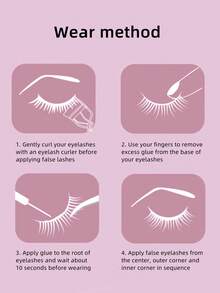 10pairs Extra Long False Eyelashes - Natural Lashes - View 7