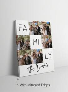 1 件带框定制家庭照片拼贴礼物，家庭墙壁海报标志，房间装饰照片拼贴框架，乔迁可打印海报，准备悬挂装饰精美，现代，简约定制，个性化，独特理想礼物，适合他/她、男朋友、女朋友、爸爸、妈妈、家人、朋友，适合周年纪念日、情人节、母亲节、生日、儿童节、父亲节、毕业典礼、婚礼、乔迁餐厅、客厅、卧室、办公室、茶室、家居 - 彩色 - 查看 6