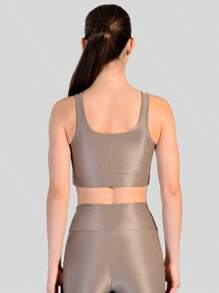 Women Sports Tees & Tanks - 米色 - 查看 3