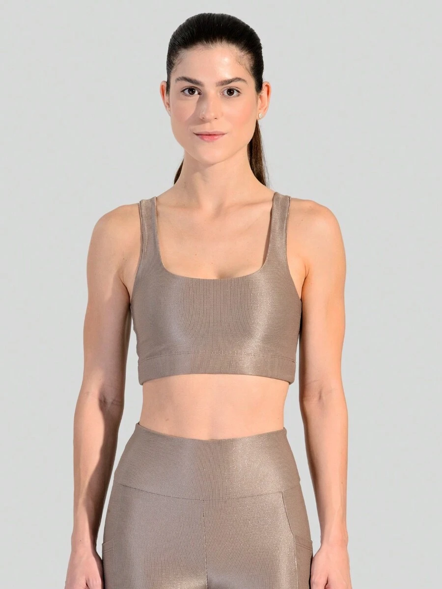 Women Sports Tees & Tanks - 米色 - 查看 1