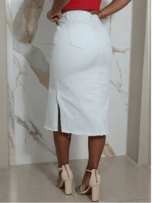 Women Skirts - trắng - Xem 4