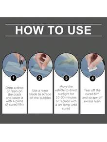 1 Set  Car Front Windshield Nano Repair Fluid Set Car Glass Repair Tool For Quick Repair Of Glass - Black - View 9