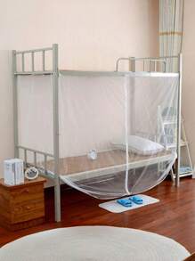 1pc Mosquito Net, Large Bed Mosquito Net,Opening Net Bed Canopy For Bedroom Dorm Guest Room Home Decor, Outdoor Net For Patio Porch Camping, Elegant Mesh Bed Canopy - Multicolor - View 3