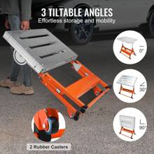 Welding Table 30  X 20   400lbs Load Capacity Steel Welding Workbench Table On Wheels  Folding Work Bench With Three 1.1  Slot  3 Tilt Angles  Adjustable Height  Retractable Guide Rails - 銀色 - 查看 3