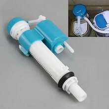 1pc Universal Toilet Water Fill Valve - Compatible With Old & New Toilets - Plastic Floating Ball Valve Suction - Toilet Inlet Valve Accessories - White - View 2