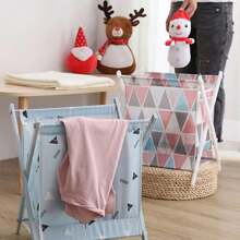 Cesto Ropa Sucia Plegable,cesto de tela Oxford a prueba de polvo para ropa, Cesta de Tela Organizador Bolsa de Ropa, Almacenamiento de Ropa Lavadero, Contenedor para Ropa, Juguetes, Libros - Rosa - Ver 4