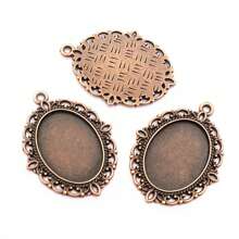 10pcs Pendant Blank Base Setting Tray Fits 18x25mm  Cabochon DIY Jewelry Making Accessories Findings - 18x25mm Oval - View 17
