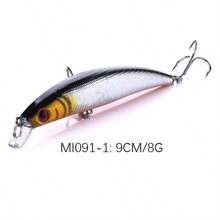 KIT 5 iscas para pesca artificial Meia Agua 9cm Tucunaré Traíra Dourado - Multicolorido - Visão 4