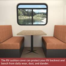 2pcs Solid Color Universal RV Seat Cover, Caravan Seat Protector For All Seasons, Dustproof - Multicolor - View 19