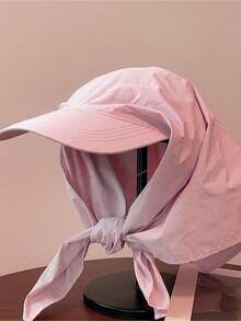 1 件新款女士街头风格速干遮阳帽，带系带，防晒头巾，户外露营个性化便携式鸭舌帽 - 彩色 - 查看 3
