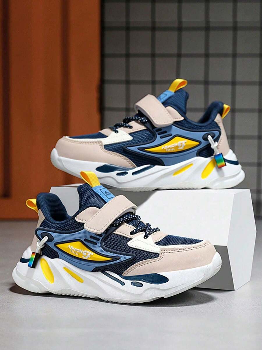 Zapatos de moda transpirable casual para niños atlético - Azul Marino - Ver 1