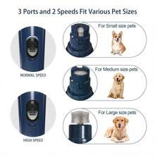 电动宠物指甲磨甲器，适用于犬猫，狗狗指甲修剪器，指甲钳，宠物爪部护理美容工具 - 彩色 - 查看 3