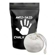 2 Magnesia Antiskid Gimnasia, Escalar, Crossfit Chalk Ball 85g - Negro - Ver 2