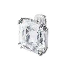 Swarovski MESMERA Square Cut White Earrings, One Piece, Elegant Jewelry, Holiday Gift - Clear - View 4