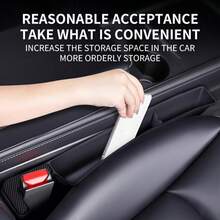 2 Packs TPU Car Seat Gap Filler Organizer With Cup Holder - High-Capacity Slot Insert Storage Box For Automotive Accessories - Black - View 3