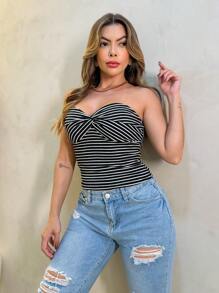 Women Tops - 黑色 - 查看 2