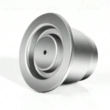 Reusable Capsules Stainless Steel Refillable Coffee Pods Compatible With Machine - Silver - View 7