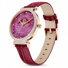 Reloj de mujer SWAROVSKI PASSAGE MOON PHASE Fase lunar roja 5613323 - Rojo - Ver 5