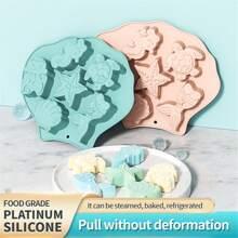 Silicone Chocolate Mold, Ocean World Theme - Dolphins, Mermaid Tails, Soap Mold, Cake Decorating Tools, Cupcake Decorations - Random Color - View 3