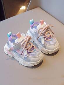 MURAMASA Niños Sandalias deportivas cierre de gancho y bucle diseño transpirable con cordón deportivo para verano - Rosa - Ver 3