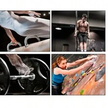 2 Magnesia Antiskid Gimnasia, Escalar, Crossfit Chalk Ball 85g - Negro - Ver 4