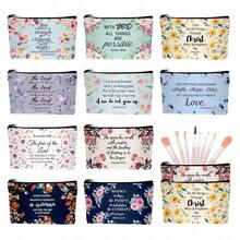 10 Pcs Christian Makeup Bag Bible Pencil Pouch Bible Cover Floral Cosmetic Bags Set Christian Inspirational  Gifts Study Supplies For Women, Adults, Baby Shower Prizes  Gifts In Bulk - 10 Pcs Christian Makeup Bag - View 1