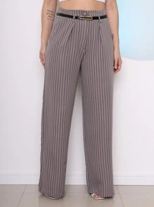 Women Pants - 灰色 - 查看 2