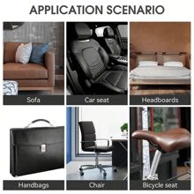 1pc Leather Repair Patch, [19-39]X54 Inch Self Adhesive Leather Repair Tape, Large Leather Repair Patch For Couches, Car Seats, Vinyl Furniture, Chairs([19-39]X138 Inch, Black)