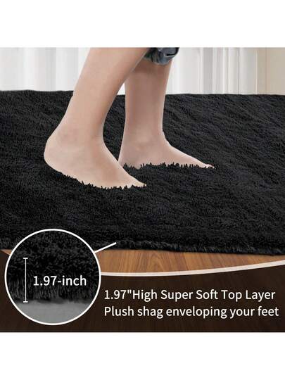 Piece Fluffy Shaggy Living Room Rug,Tie Dye Ultra Zachte Bedroom Vloer Carpet, Non Slip Indoor Mat, Home Kids view 2