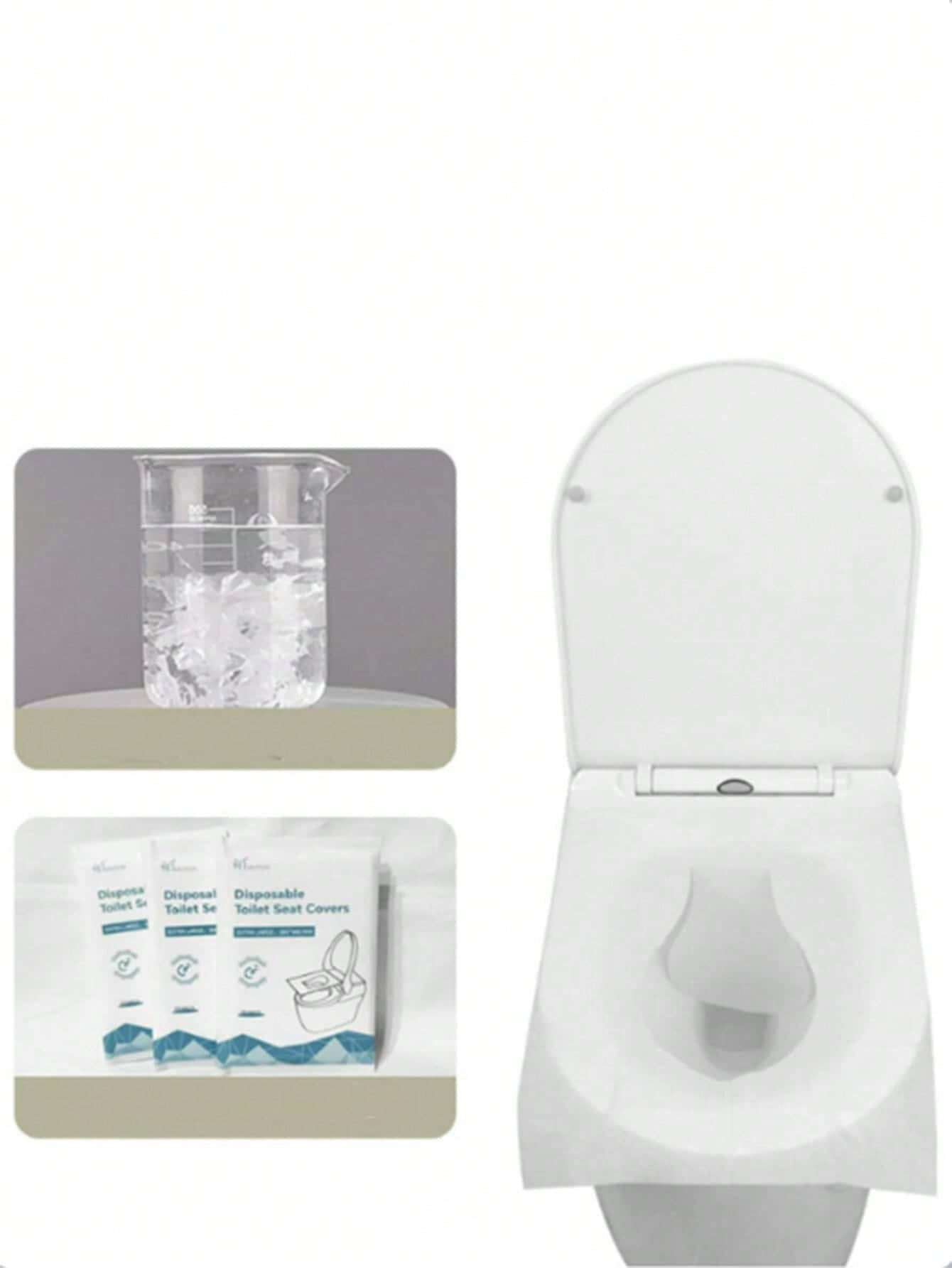 10pcs Disposable Toilet Seat Cover,Soluble Portable Potty Seat Cover