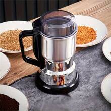 High Power Electric Coffee Grinder Kitchen Cereal Nuts Beans Spices Grains Grinder Machine Multifunctional Home Coffee Grinder - US A Type Plug(110-127V) - View 2