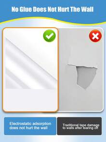 1pc Clear/Frosted Self-Adhesive Thick Wall Paper, Oil & Scratch Resistant Kitchen Protector Film, For Doors, Windows, Furniture, Walls, Countertops - Multicolor - View 11