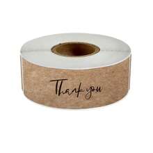 TYFYO 120 miếng giấy Kraft hình chữ nhật cảm ơn bạn đã đặt hàng Nhãn dán cho vật dụng kinh doanh nhỏ Nhãn dán niêm phong phong bì Trang trí gói quà, Giáng sinh - Nhiều màu - Xem 15